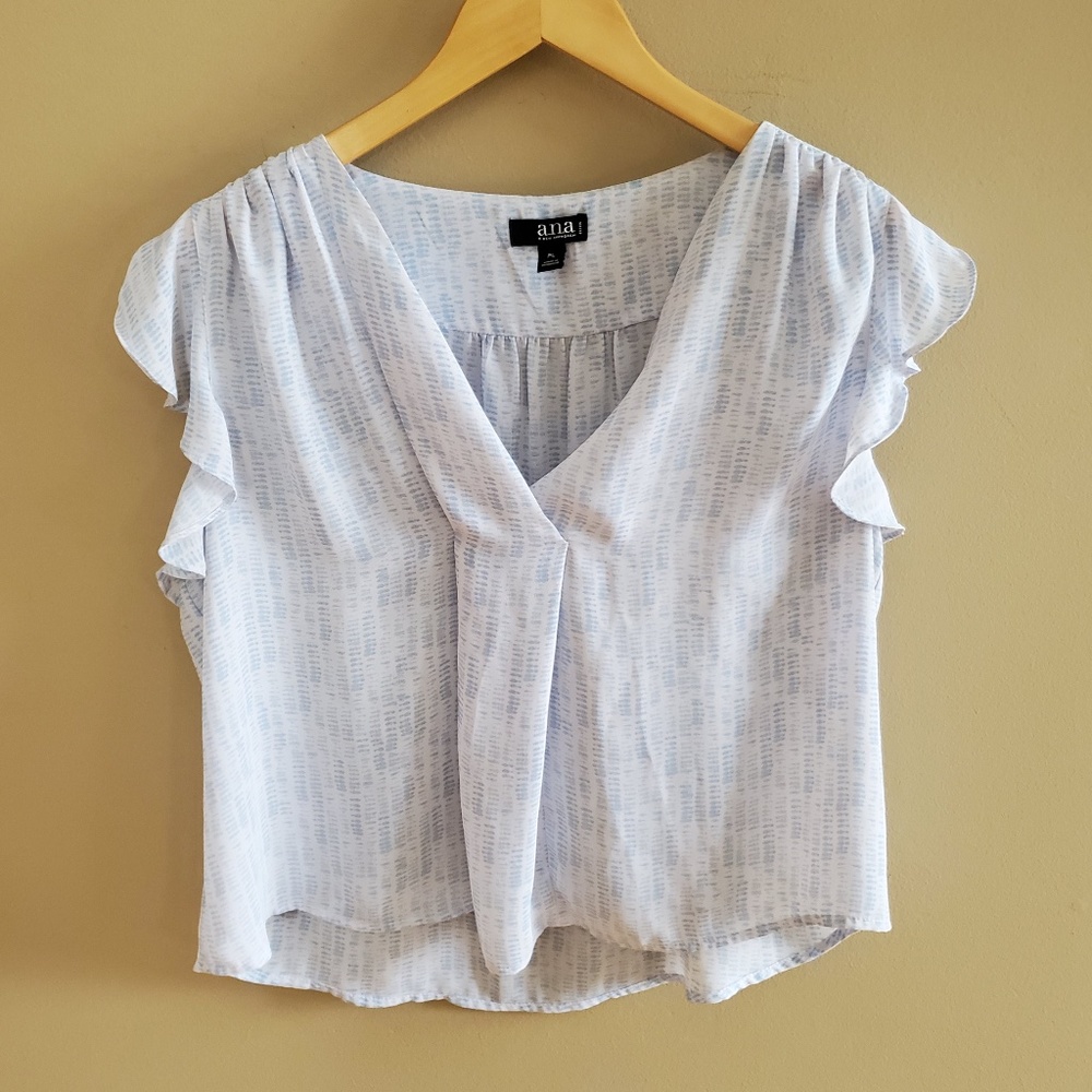 🐸 Ana Light Blue Blouse sz PL